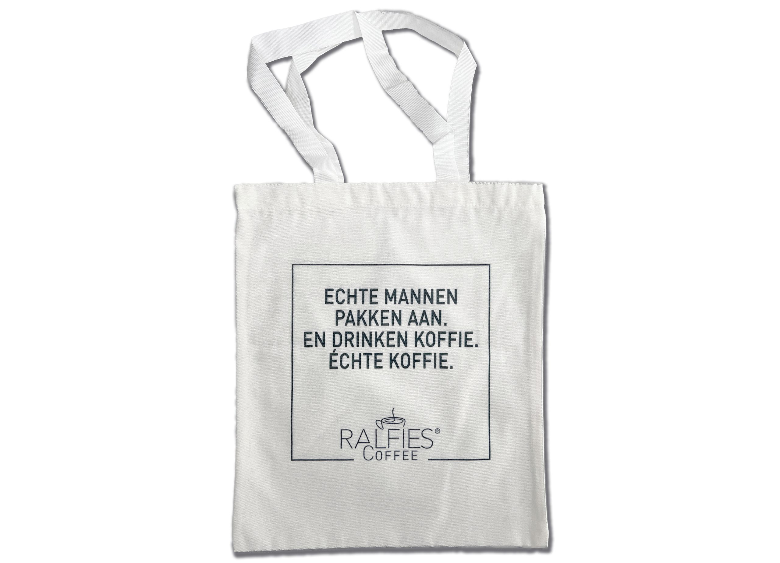 Canvas tas 'echte mannen'