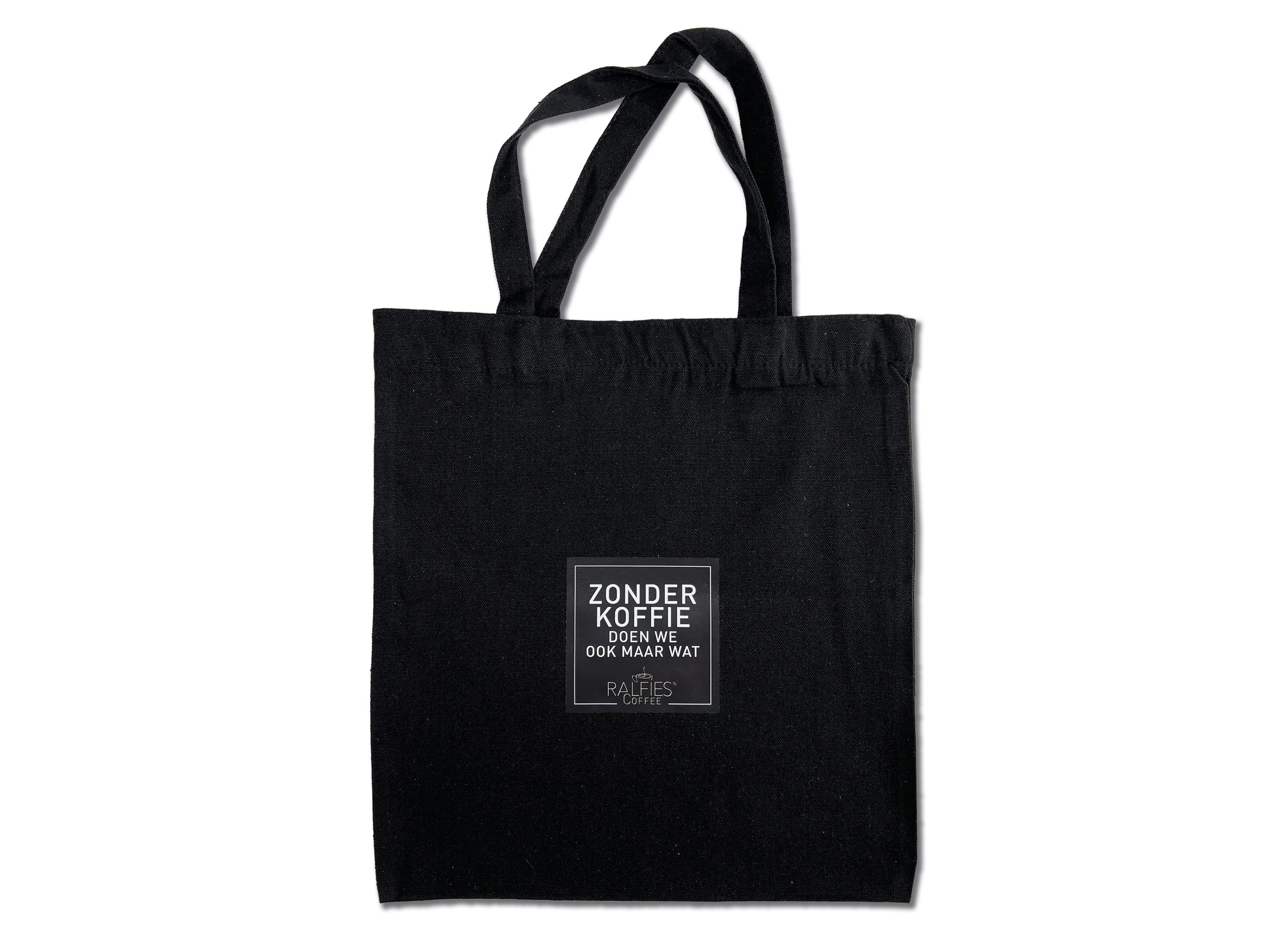 Canvas tas 'zonder koffie'
